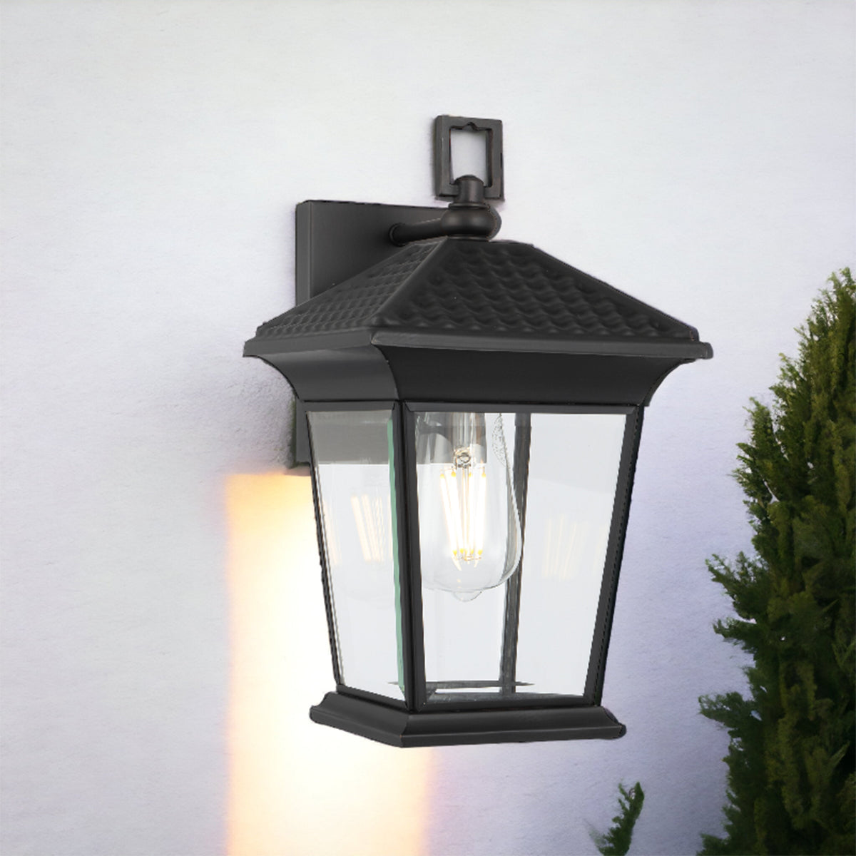 Zeldin Exterior Wall Light with Solid Brass Build