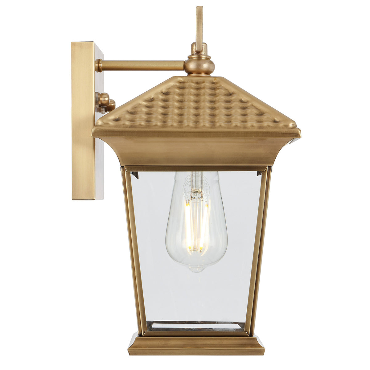 Zeldin Exterior Wall Light with Solid Brass Build