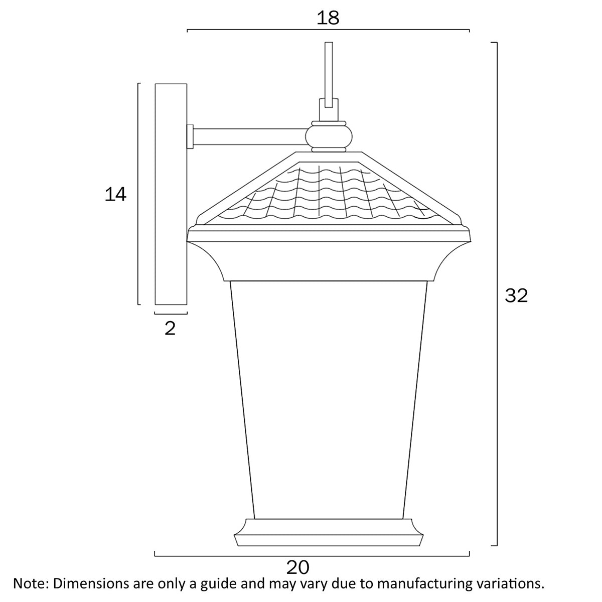Zeldin Exterior Wall Light with Solid Brass Build
