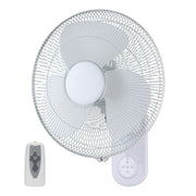 Zephyr II Oscillating 3 Speed Wall Fan with Remote