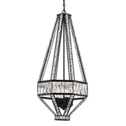 Zofio 4 Light Pendant with Crystal and Bronze Finish