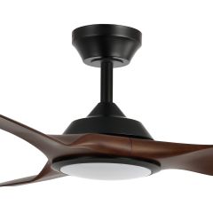 FanForce Capri 64" ABS 3 Blade Smart DC LED Ceiling Fan with Remote Control and Light Kit